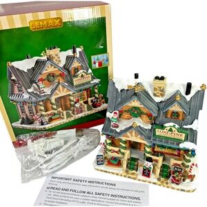 Lemax LONE PINE CHRISTMAS DECORATIONS Shop Vail Village Collection 2018 #85323